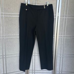 NWT Veronica Beard Black/Silver Renzo Pants sz 14